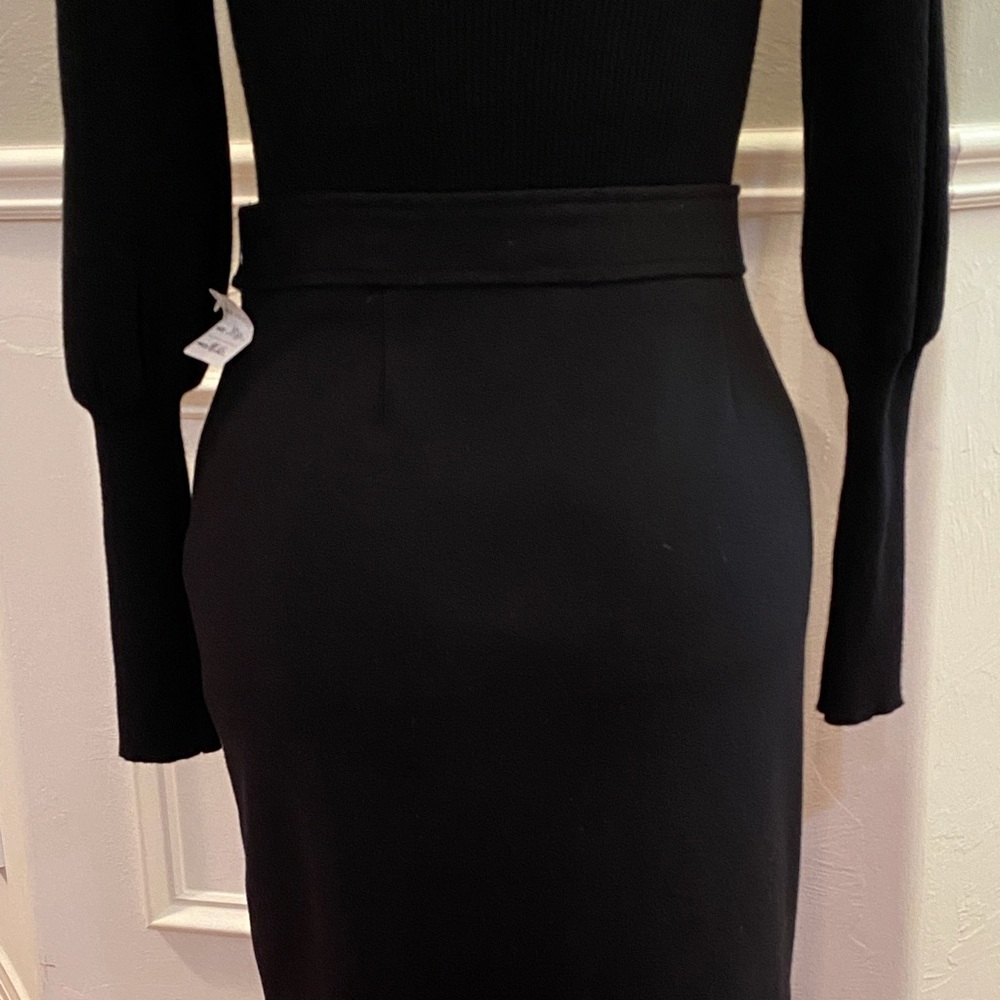 NWT Catherine Malandrino black ribbed sweater, size small - Picture 5 of 6
